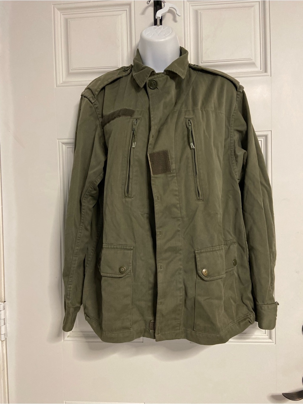 FRENCH Vintage Tactical Army Green Military Jacket